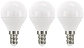 Súprava 3 LED žiaroviek EMOS Classic Mini Globe Neutral White, 5W E14