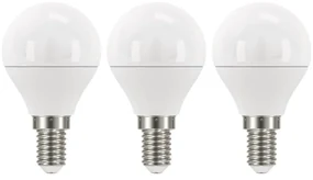 Súprava 3 LED žiaroviek EMOS Classic Mini Globe Neutral White, 5W E14