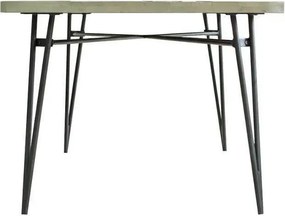 Jedálenský stôl Adesso 180 cm z masívu čierny/hnedý