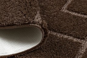 Kúpeľňový koberček SUPREME LINES línie, hnedý