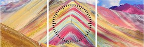 Obraz - Peru, Peru (s hodinami) (90x30 cm)