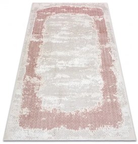Dywany Łuszczów, Kusový koberec Core A004 Frame beige/pink, 180x270, ružová, chodba / predsieň