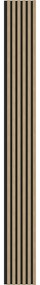 Mexen Lam-B, akustické stenové lamely 275 × 30 cm, HDF doska 4 mm, technická dyha, orech ľanový, S100-275307-3015-015