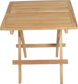 Záhradný konferenčný stolík Jakarta 50x50 cm, skladacia, teak