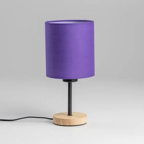 Brilagi - Stolná lampa NUBILA WOOD 1xE27/25W/230V dub/fialová