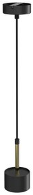 Luster na lanku ARENA 1xGX53/11W/230V čierna/zlatá
