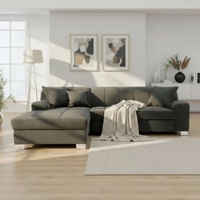 XXXLutz ROHOVÁ SEDAČKA, textil, čierna MID.YOU - Sedačky - 001776008302