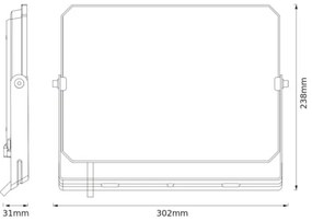 Osram - LED reflektor FLOODLIGHT LED/100 W/230 V 6500 K IP65