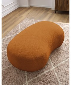 Podnožka z textílie bouclé v horčicovohnedej farbe Saint-Germain – Bobochic Paris