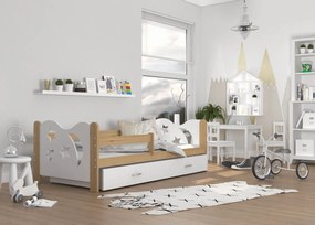 GL Mickey 160x80 biela Farba: Jelša