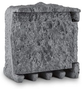 Timer Rock, záhradná zásuvka, 2-itý rozdeľovač, 5 m, spínacie hodiny, skala, tmavosivá