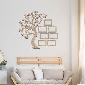 drevo zivota Drevený rodostrom so 7 fotorámikmi Farebný vzor: Orech, Veľkosť fotoramčiků: 50x70
