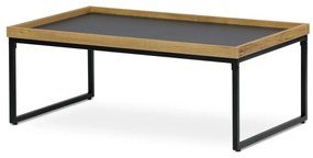 Konferenčný stôl s dekoratívnou hranou, 100 x 60 x 39 cm