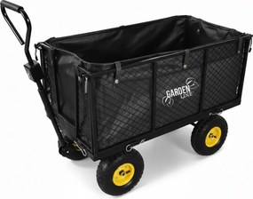 CH Čierny záhradný vozík s odnímateľnými bočnicami Loca XL - 200l