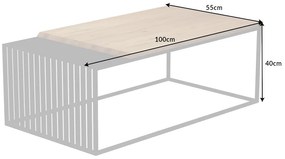 Dizajnový konferenčný stolík Haines 100 cm dub