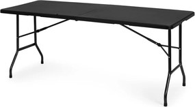 Cateringový stôl 180 cm skladací čierny