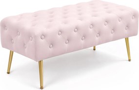 Taburet Monaco pudrově růžový