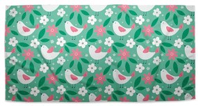 Sablio Uterák Kvetiny a vtáčiky - 70x140 cm