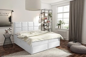 Kontinentálna posteľ Hudson Lux 2, Rozmer postele: 180x200, Farby: ekokoža Soft 017