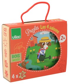Vilac Drevené puzzle - 4 ročné obdobia