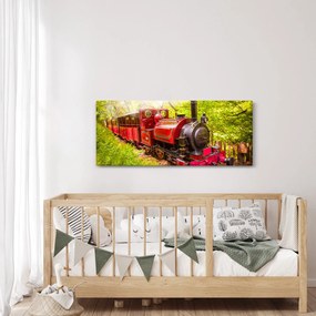 Obraz parného vlaku (120x50 cm)