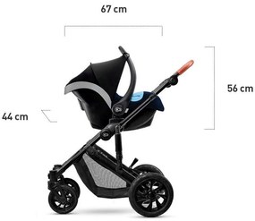 KINDERKRAFT Kočík kombinovaný Prime 3v1 Deep Navy