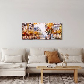 Obraz - Ulica v Paríži (120x50 cm)