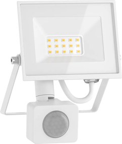 Mexen Luxpro+ LED reflektor s pohybovým senzorom, 10W, neutrálna - 4000K, 1100 lm, biela - L236-010-40-20