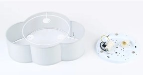 Brilagi - Detské stropné svietidlo NIMBUS MINI 2xE27/15W/230V 31x43 cm sivé