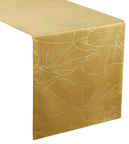 Dekorstudio Elegantný zamatový behúň na stôl BLINK 18 zlatý Rozmer behúňa (šírka x dĺžka): 35x220cm