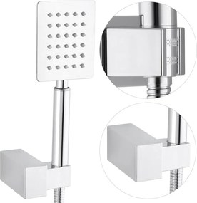 Erga Dual, podomietková sprchová sada s dažďovou sprchou 30×30, chrómová, ERG-YKA-BP.DUAL30