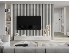 Mexen Lam-B, stenové lamely 275 × 31,5 cm, HDF doska 4 mm, biela lesklá, S100-275317-2812-054