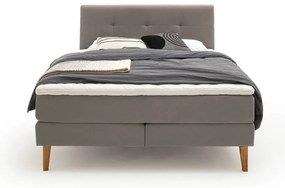 Svetlosivá boxspring posteľ 180x200 cm Stockholm – Meise Möbel