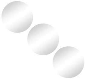 Nástenné zrkadlá v súprave 3 ks ø 15 cm – MSV