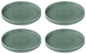 Tyrkysové dezertné porcelánové taniere v súprave 4 ks ø 20 cm Heath Jade – Ladelle