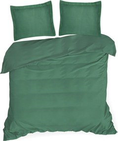 BAVLNENÉ OBLIEČKY NOVA COLOUR 140X200 CM TMAVOZELENÉ