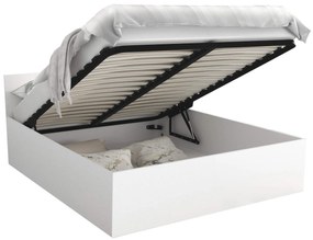 Jednolôžková posteľ s úložným priestorom Dolly - biela Rozmer: 200x90