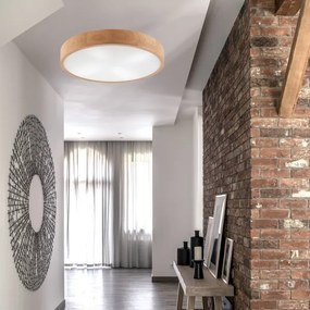 Stropné svietidlo OAK 4xE27/60W/230V ø 57,5 cm dub