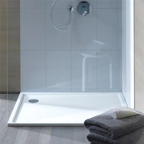 DURAVIT Starck Slimline štvorcová sprchová vanička zo sanitárneho akrylátu, Antislip, 1000 x 1000 x 50 mm, biela, 720116000000001