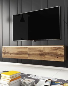 TV skrinka 140 cm závesná alebo stojaca dub wotan Lowboard D