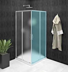 Gelco, SIGMA SIMPLY sprchové dvere posuvné pre rohový vstup 800 mm, sklo BRICK, GS2480