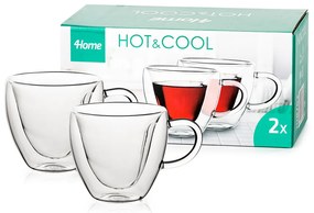 4Home Termo pohár Big Heart Hot&Cool, 250 ml, 2 ks