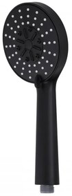 Erga Samba, 5-funkčná ručná sprchová hlavica, čierna matná, ERG-YKA-BP.SAMBA-BLK