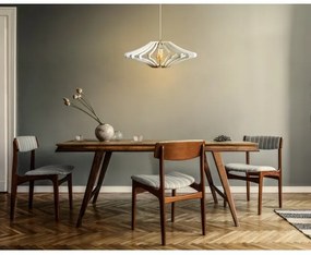 Luster na lanku 1xE27/60W/230V biela pr. 47 cm biela