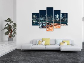 Obraz nočného mesta (150x105 cm)
