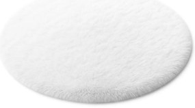 Biely okrúhly koberec Rabbit Rozmer: 90