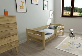 Detská posteľ EDITA z masívu borovice - 200x90 cm - prírodná