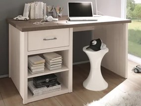 Písací stôl Luca, dub/bielená pínia%