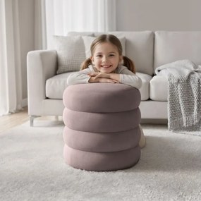 Taburetka SNUGGO tmavobéžová