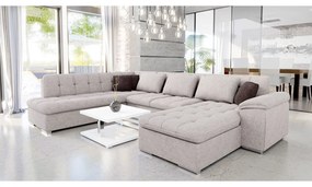 Rohová sedacia súprava Tony Bis Premium, Dostupné poťahy: Terra 06 + Terra 06 + Terra 10 ECO, Strana: Pravá - U